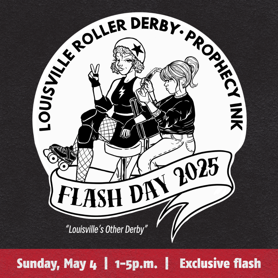 Louisville Roller Derby is hosting a tattoo flash sale with Prophecy Ink.